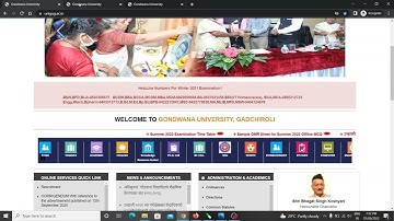 Gondwana University Summer 2022 offline OMR MCQ Exam Time Table📜Latest Update