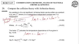 IGNOU BCHCT 137 Solved assignment Question 20 Solution