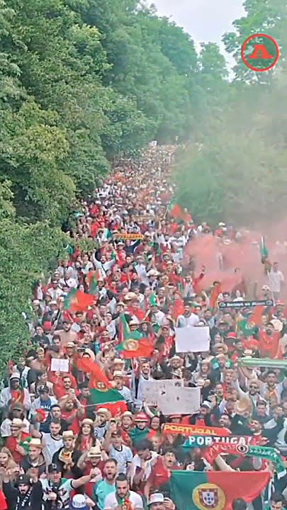 warga Portugal merayakan kemenangan nya #portugal