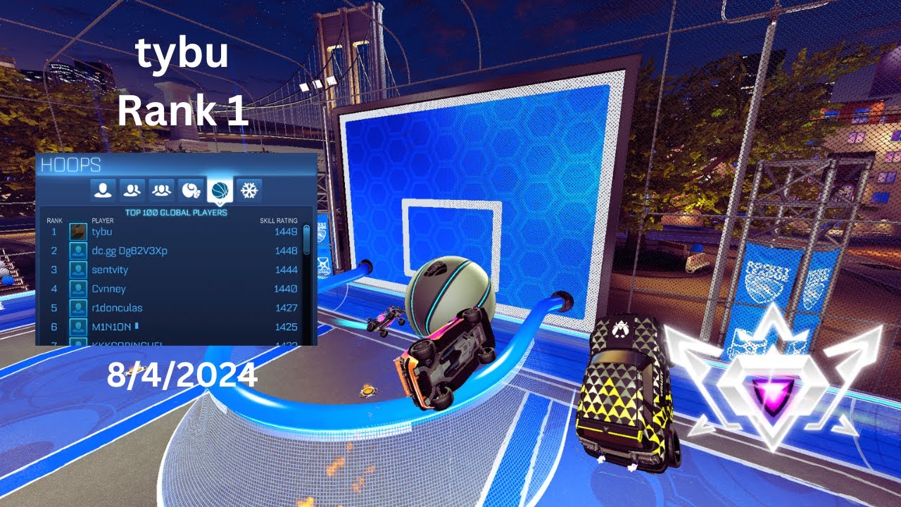 Tybu tybu Rank 1 Hoops Replay 8/4/2024 | Rocket League - YouTube