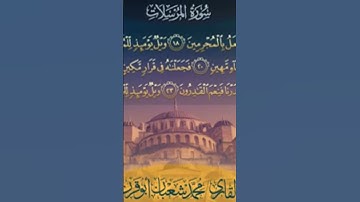 سوره المرسلات الشيخ محمد شعبان أبو قرن #قران_كريم #اكسبلور #حالات_واتس #أسمع_وأبشر