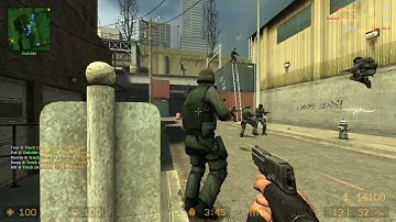 Counter Strike Source Assault Bots #9 Only Machine Guns