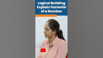 Logic Building Program | Factorial of a Number | #shorts #kiransir #javainterviewquestion