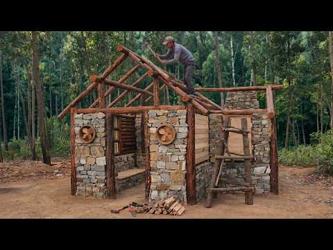 10 Days Alone in the Deep Woods🌲A Real Survival Journey Using Only Simple Tools and Primitive Skills