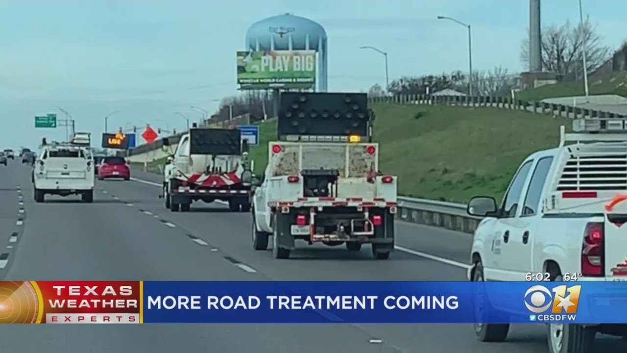 Crews Treating Roads For Winter Weather - YouTube