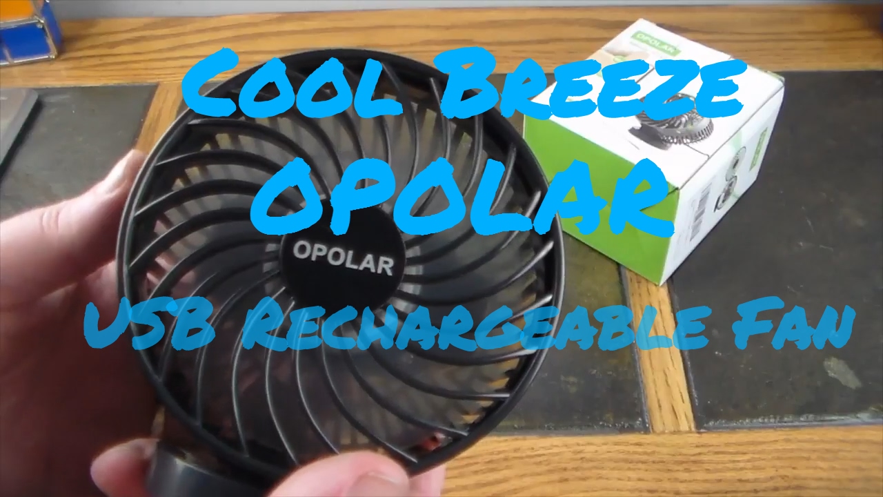 Opolar USB Rechargeable Travel or Desk Fan