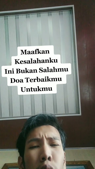 maafkan Kesalahanku suara merdu yang lagi viral di tiktok