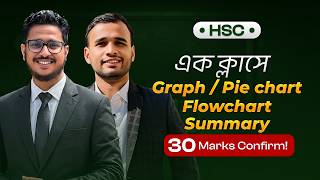 এক ক্লাসেই HSC English 1st Paper সব Summary, Flowchart, Graph/ Pie Chart 100/100 Clear