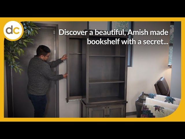 Cambridge Bookcase with Hidden Gun Storage: How to Open It