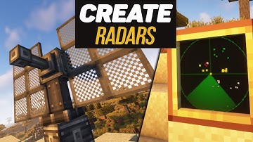 Гайд по Create Radars 1.20.1 Радары, Автонаведение пушек и орудий. Часть 1. (minecraft java edition)