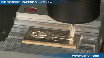 Engraving Embossing Die on DATRON M8Cube