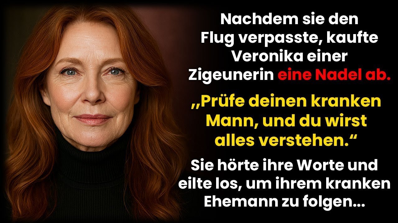 Ich verpasste den Flug, eine Zigeunerin gab mir eine Nadel; „Prüf deinen Mann!“ Ich folgte ihm