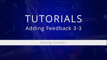 Tutorial 3-3 - Defining Converters
