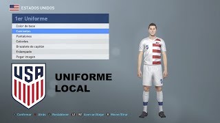 Pes 2019 - Uniforme Local Selección Estados Unidos