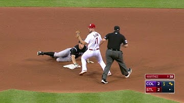 COL@STL: LeMahieu out at second after call overturned
