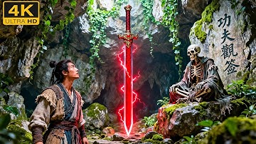 【爆燃武俠電影】被困山谷的少年發現神兵，修煉10年後衝出山谷，獲得改變世界的力量！#movie #chinesedrama #动作