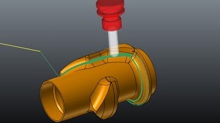 Mastercam Multiaxis Case Study: Morph between 2 Curves Toolpath