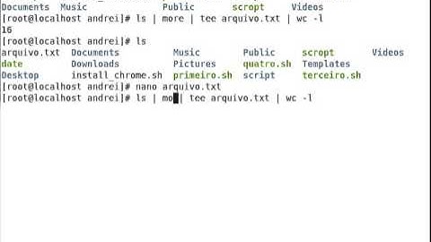 Utilizando o parametro PIPE no linux
