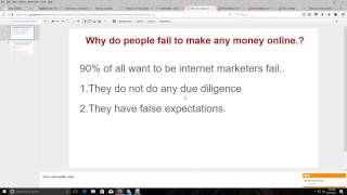 Why most people fail to make any money online