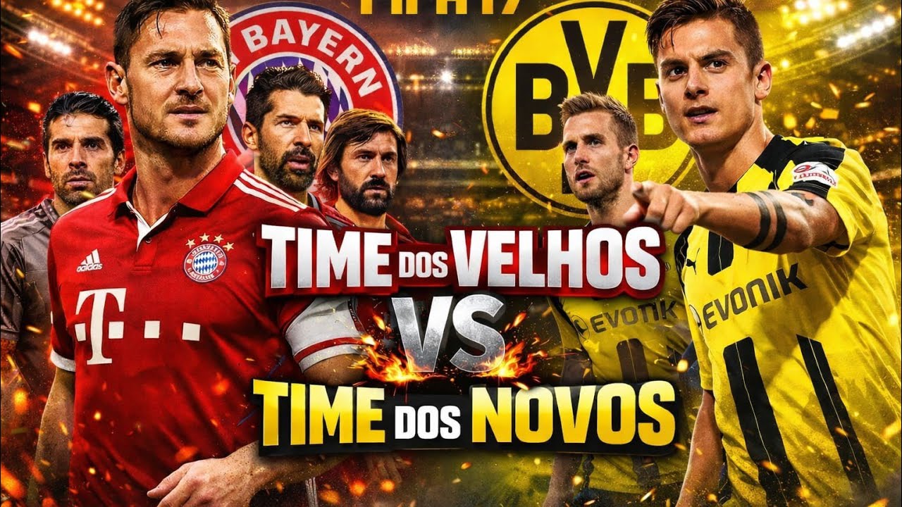 Time dos Velhos vs Times dos novos FIFA 17