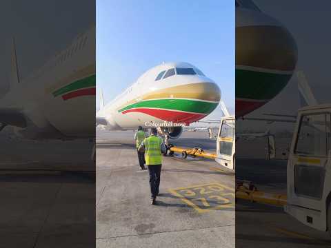 Gulf Air Pushback || #pushback #music #aviation #quotes #airbus #csmia #spotting #morning #lovesongs
