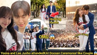 Yoona and Lee Junho attend KAI Doosan Ceremonial like Couple 😱