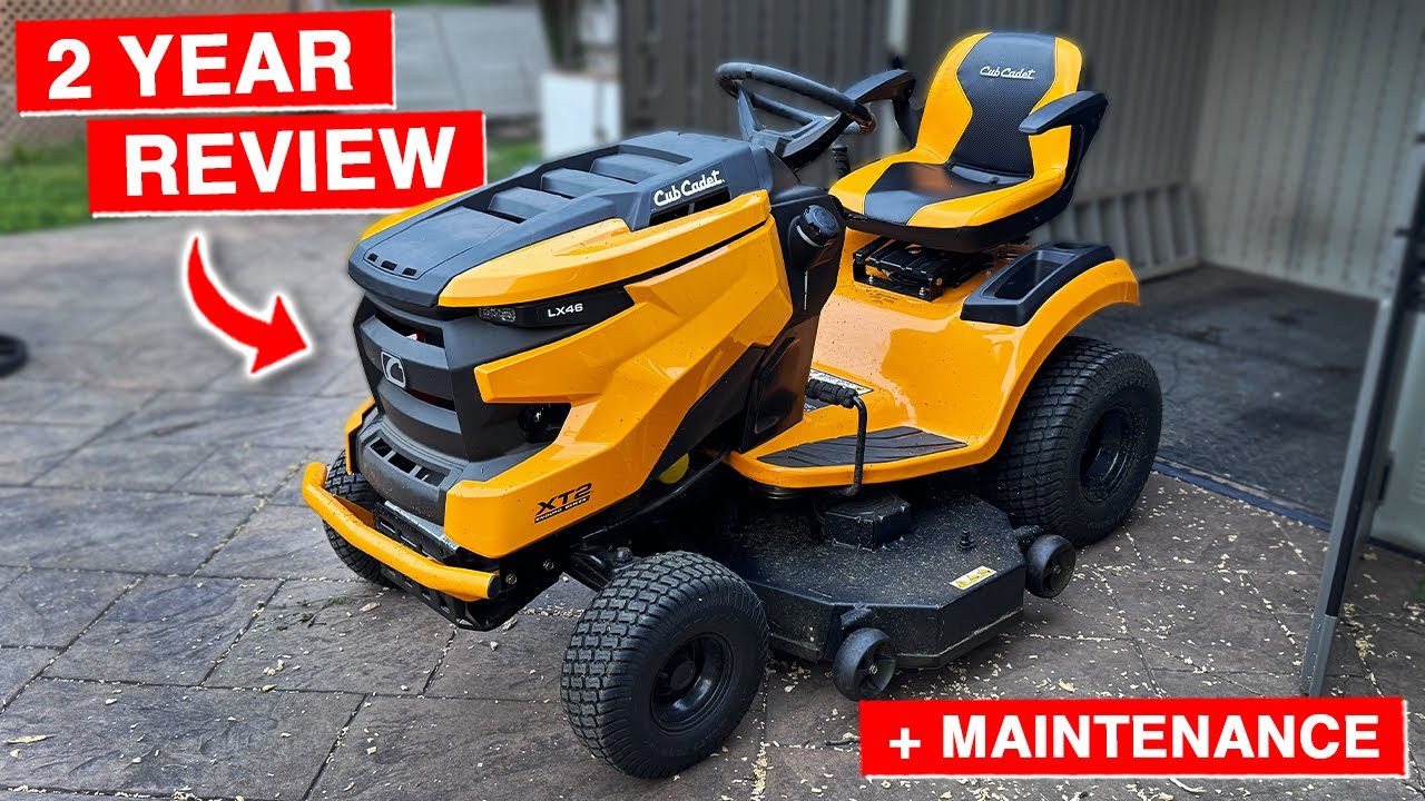 Cub Cadet XT2 LX46 - 2 Year Review + Maintenance - YouTube