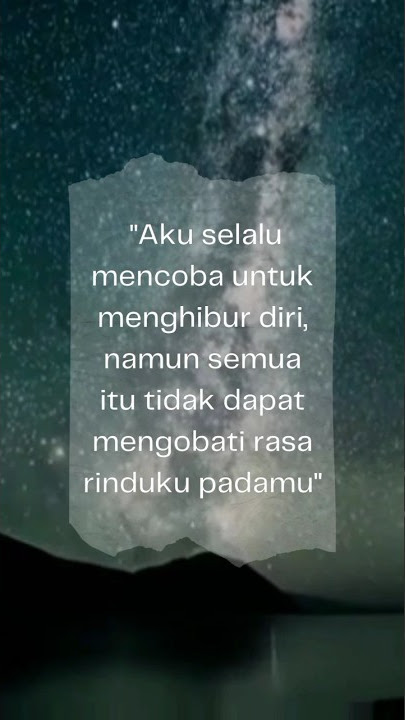 kata rindu #shorts
