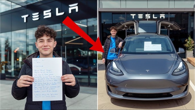High School Student Asks Elon Musk for Internship—Next Day He Gets a Tesla  - YouTube
