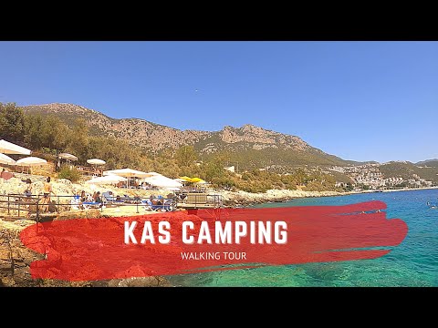 Kaş Camping Karavan ve Çadır Alanı Yürüyüş Turu 2020, 4K. Kaş / Antalya #VisitTurkey