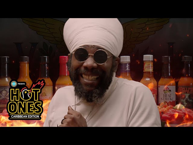 Ras Attitude Faces The Fire! | Hot Ones Caribbean | USVI Ep 15