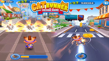 🔴 Cat Runner Decorate Home  Run , jump and collect gold coins 💰 racing game  TiT Gaming