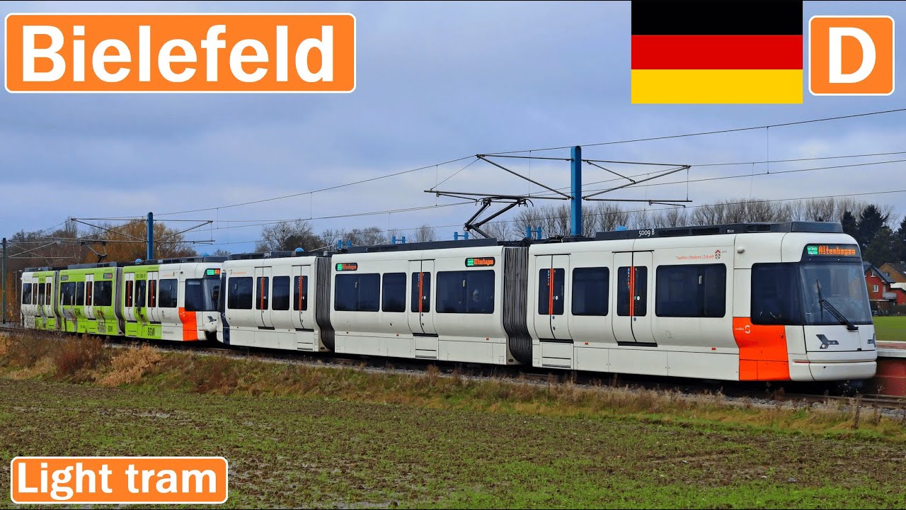 🇩🇪 BIELEFELD LIGHT TRAM 2023 | Stadtbahn Bielefeld【4K】