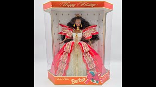 Vintage 1997 Happy Holidays Barbie Doll African American 17833 NRFB Mattel