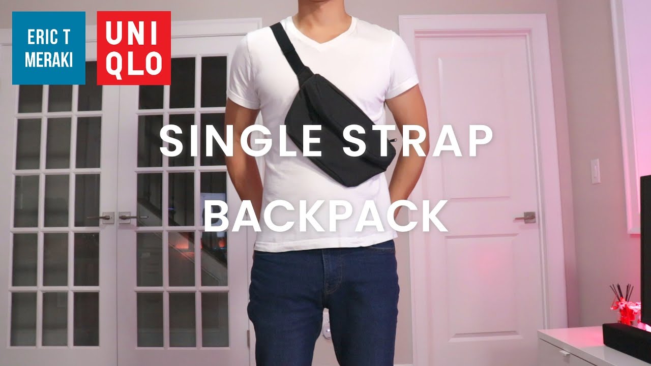 UNIQLO HAUL] Single Strap Backpack Review (New Design) - YouTube