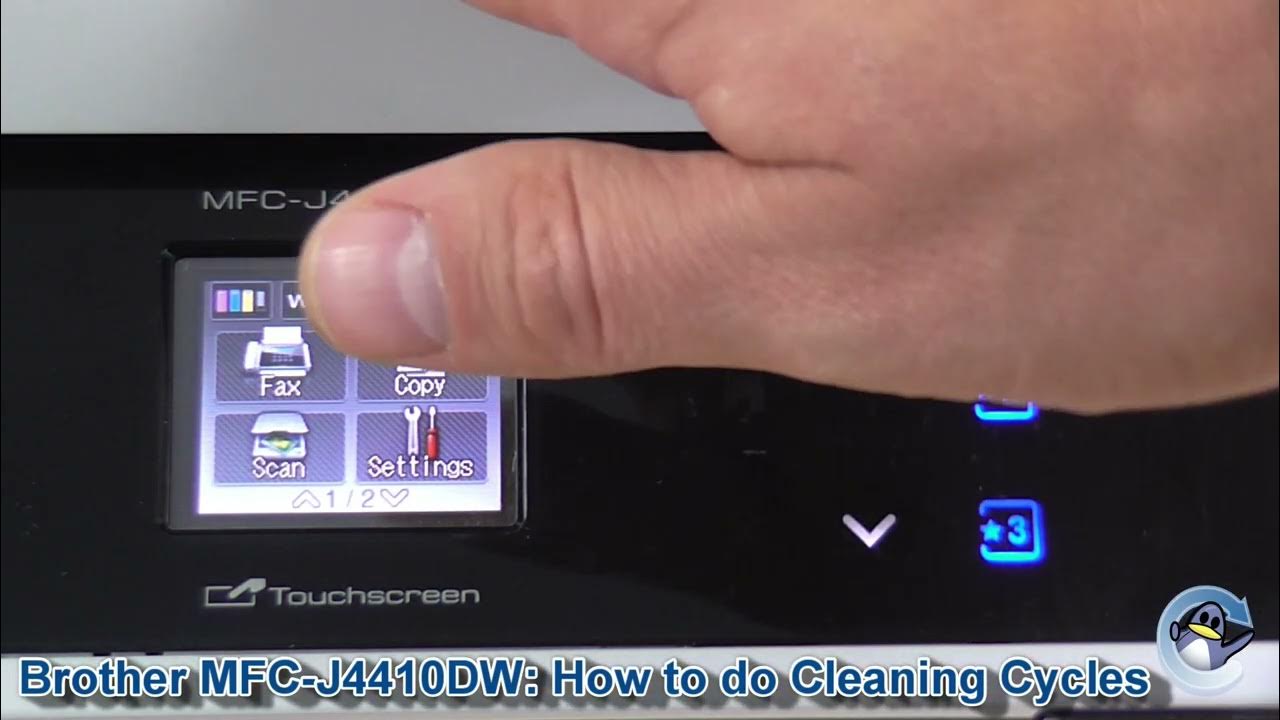 Brother MFCJ4410DW How to do Printhead Cleaning Cycles and Improve Print Quality YouTube