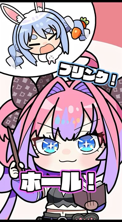 Hand-drawn] Vivi teases Pekora-senpai #hololive #vtuber #shorts