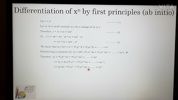 Differentiation by first principles / ab initio