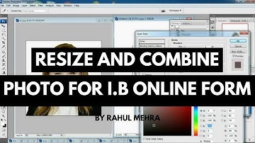 How to Resize or Combine Passport Photo with Signature for I.B Online Application forms