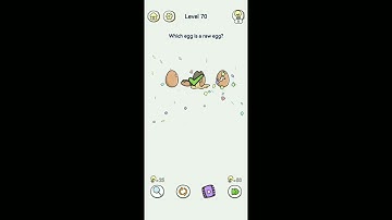 Brain Out 2 Level 70 Which egg is a raw egg? walkthrough solution