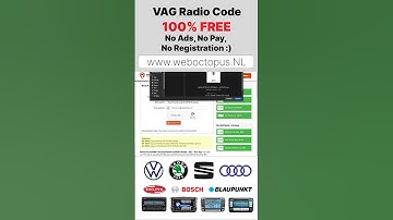 #FREE Car #Radio Code Calculator RCD310 RCD510 RCD500 MFD2 & BNO881 FIS_1 Volkswagen Seat Audi Skoda