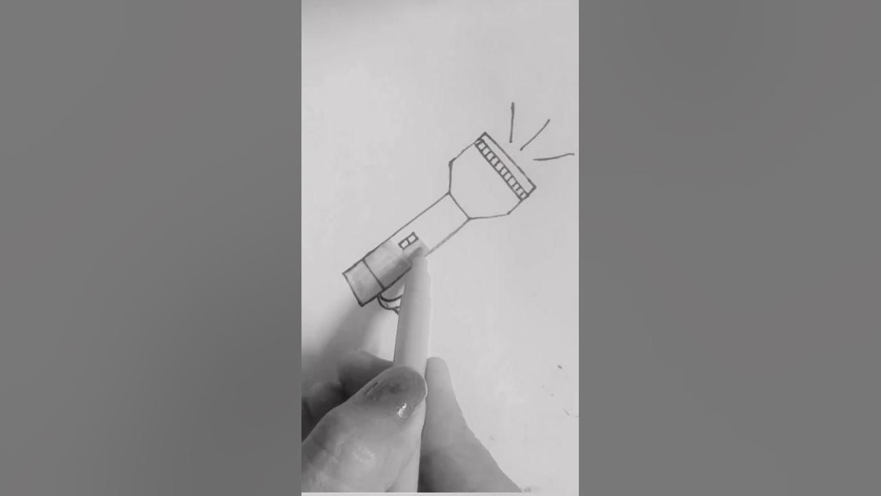 easy way to draw torch YouTube