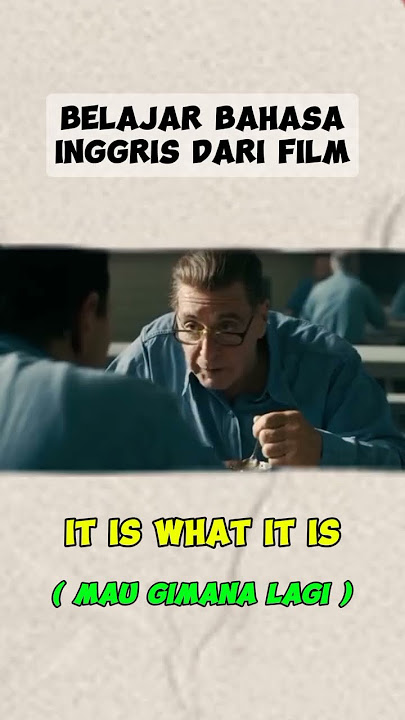 it is what it is artinya yah mau gimana lagi. belajar bahasa Inggris #belajarbahasainggris #english