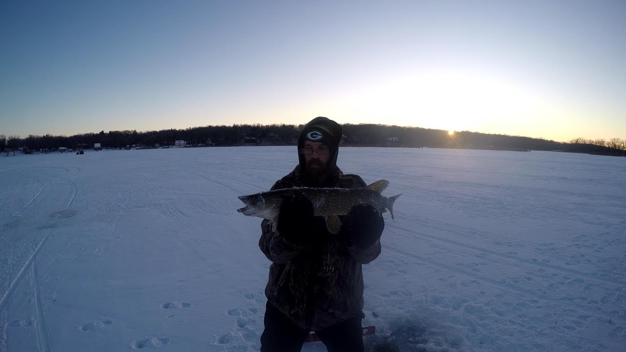 Mulit-species Ice Fishing Wisconsin (2018) - YouTube