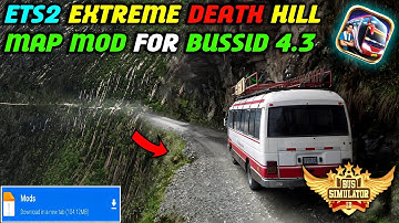 Finally! 🔥 New ETS2 DEATH Hill Road Map Mod For Bus Simulator Indonesia।Bussid Mod Map 4.3.3