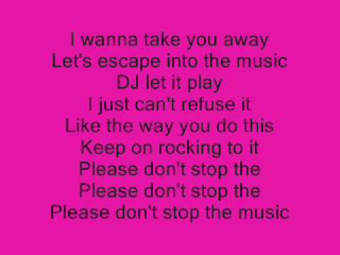Rihanna Please Don T Stop The Music Lyrics Youtube