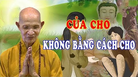 Của cho không bằng cách cho trong tiếng Anh