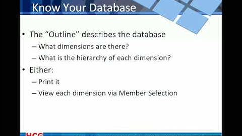 Dec. 2008 - Essbase Excel Add-in Demo Part 1- The Outline - Oracle Hyperion Training