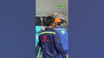 Nhóm người hùng cứu tài xế mắc kẹt trong ô tô bốc cháy trên cầu Phú Mỹ