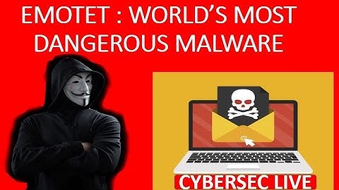 EMOTET  | WORLD’S MOST DANGEROUS MALWARE | BANKING TROJAN | RYUK RANSOMWARE |  CYBERSEC LIVE